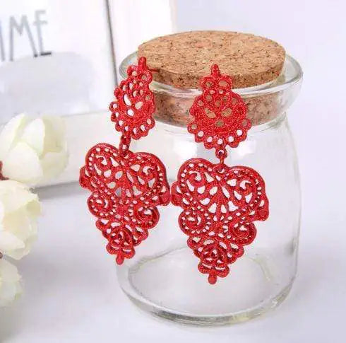 Agnes Earrings -Red