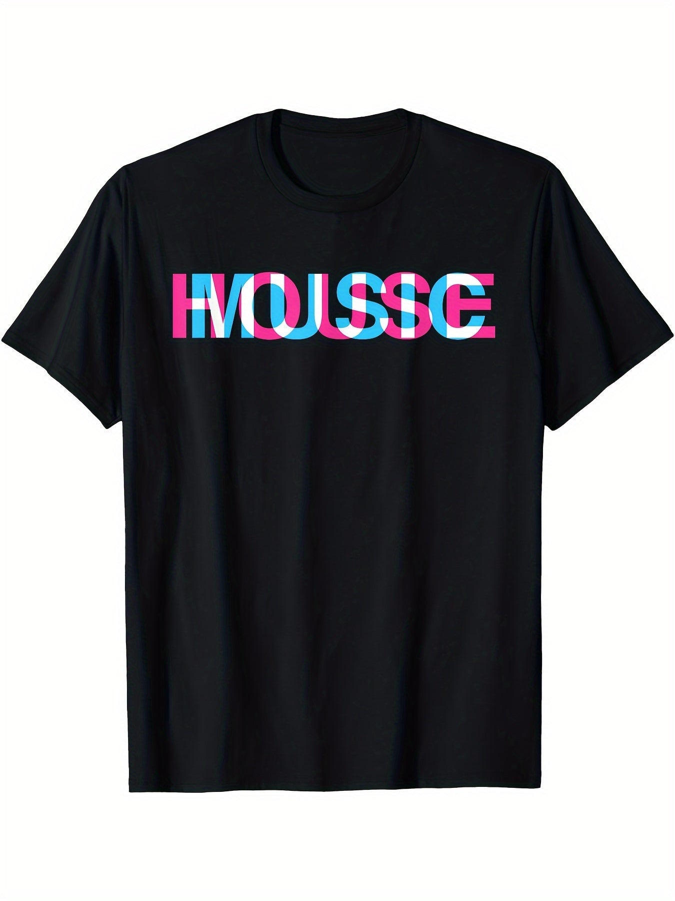 House Music Glitch Optical Illusion - EDM Rave DJ T-Shirt Men's T-shirt