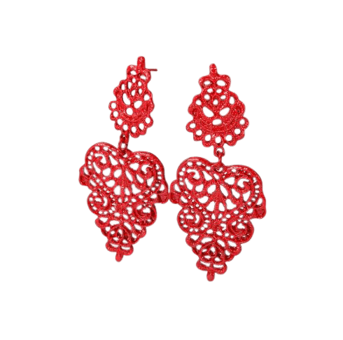 Agnes Earrings -Red