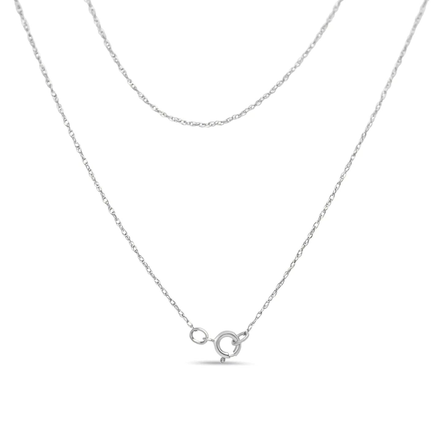 .925 Sterling Silver 1/4 Cttw Round Diamond "Mom" Heart Pendant 18" Necklace (I-J Color, I3 Clarity)