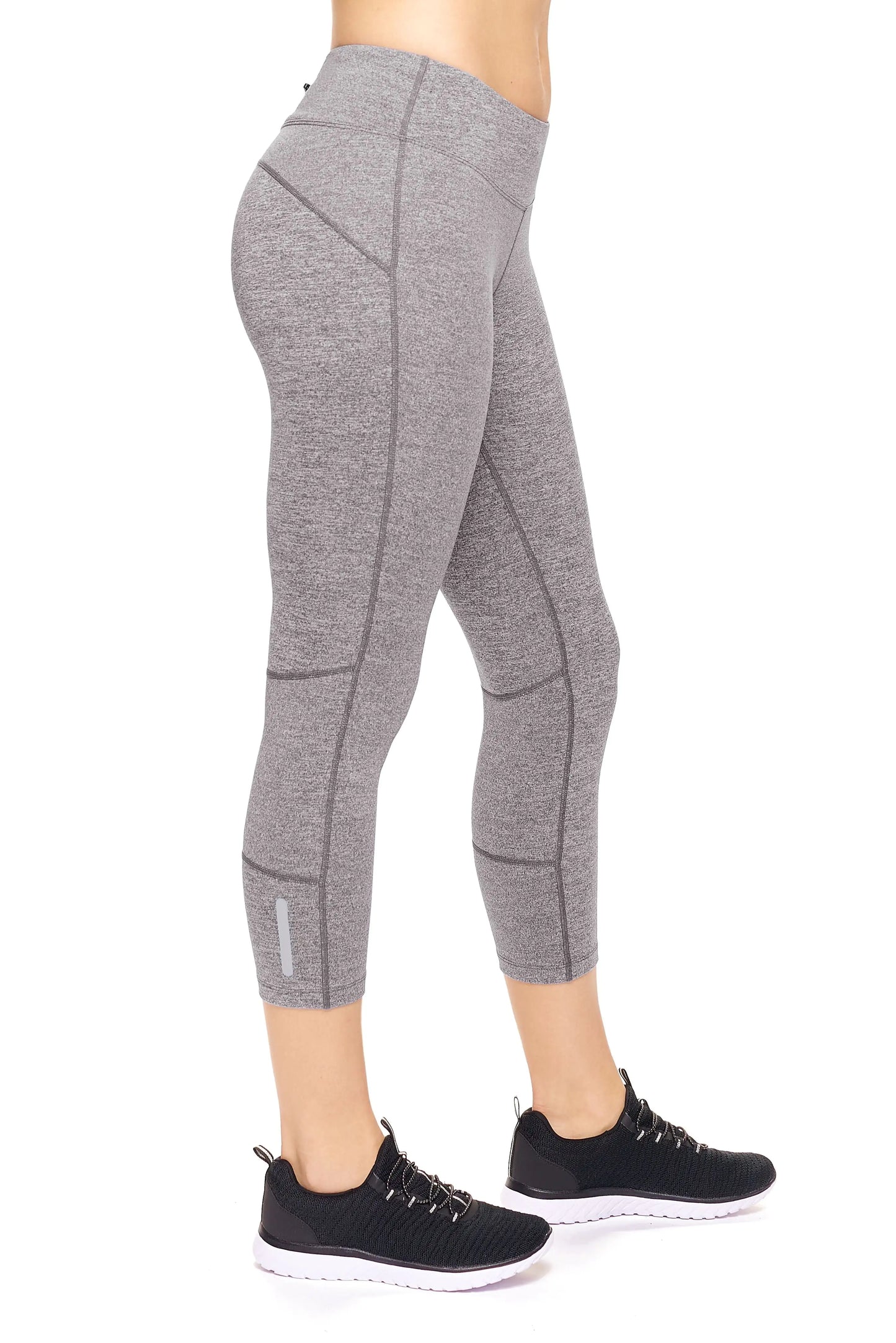 Women's Mid-Rise Zip Pocket Capri Leggings